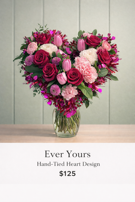 💖 Ever Yours Heart Bouquet Romantic Valentine’s Roses Okotoks