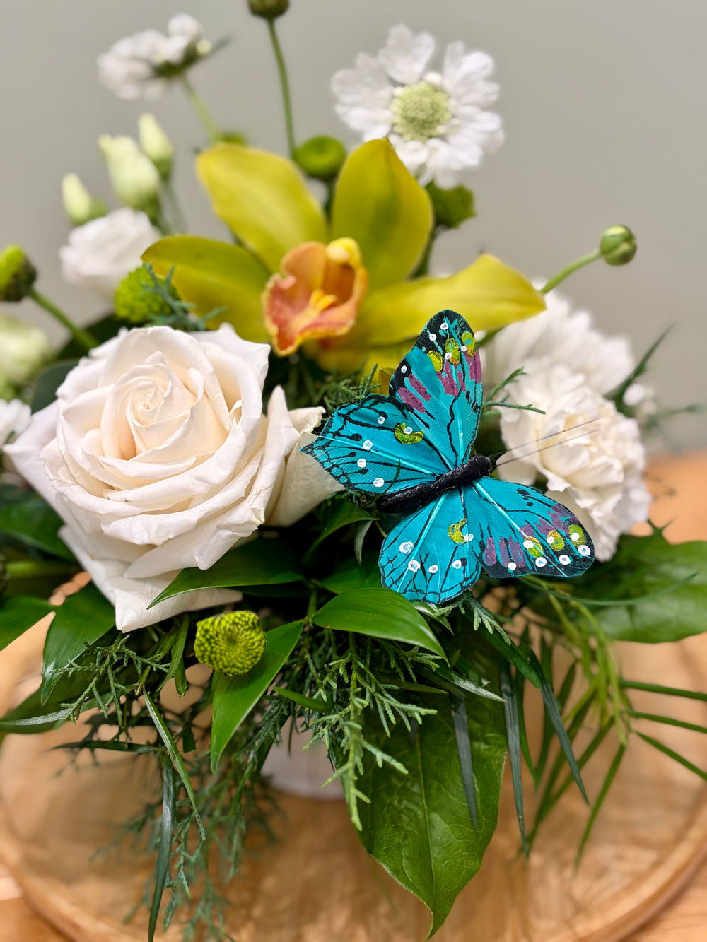 Thinking of you Butterflies & Orchids bowl
