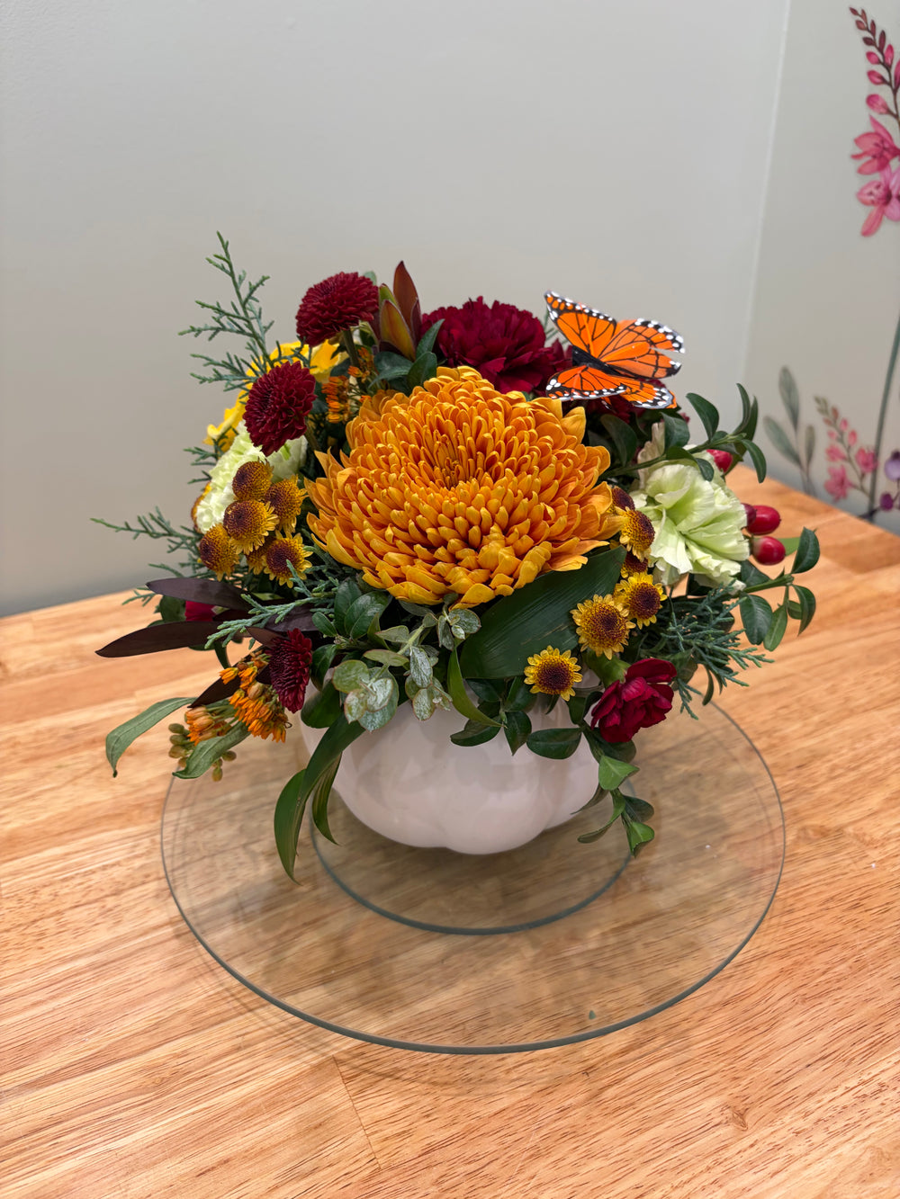 Thanksgiving Pumpkin Arrangement