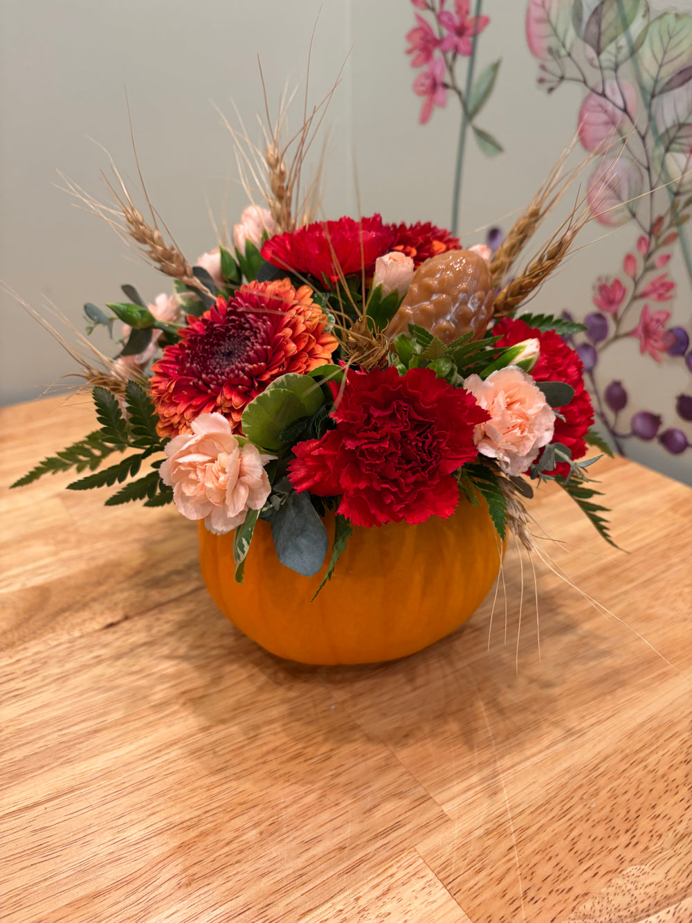 Real Pumpkin AutumnCenterpiece