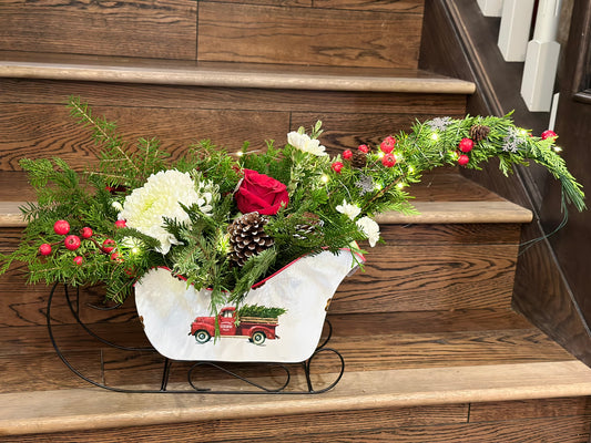 Little red Truck sleigh