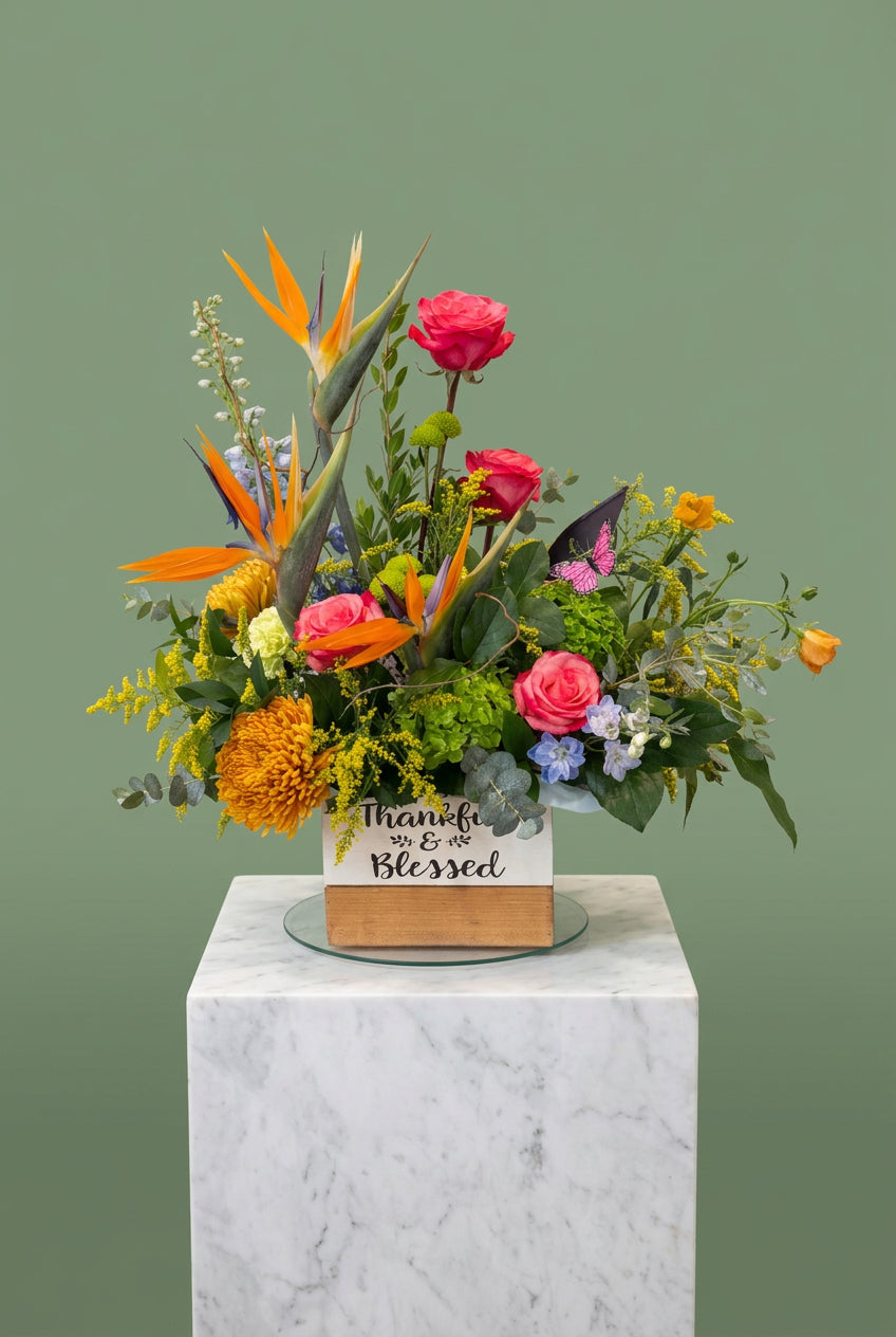 Boy O Boy Flowers is a family-owned local Okotoks florist, offering fresh everyday flowers and same day flower delivery. Including sympathy flowers, funeral flowers, wedding flowers, casket sprays, standing wreaths, standing sprays, and more. delivery to residential homes and snodgrass funeral home.