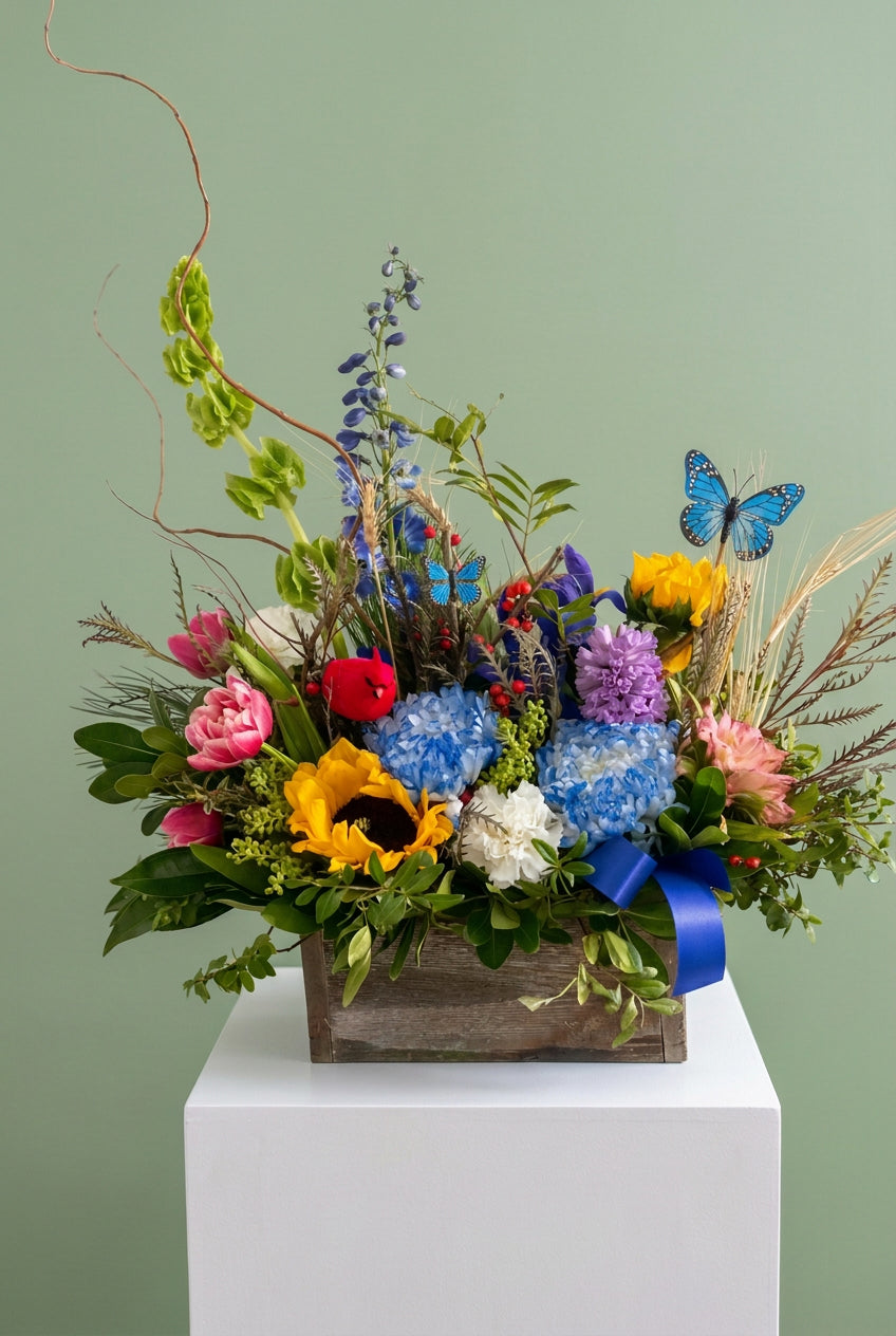 Boy O Boy Flowers by Nikolle is a family-owned local Okotoks florist, offering fresh sympathy flowers and funeral flowers with delivery to residential homes, and&nbsp;Snodgrass Funeral Home in Okotoks and High River. Delivery available to Okotoks and surrounding areas including High River, Aldersyde, De Winton, Black Diamond, Turner Valley and Millarville.