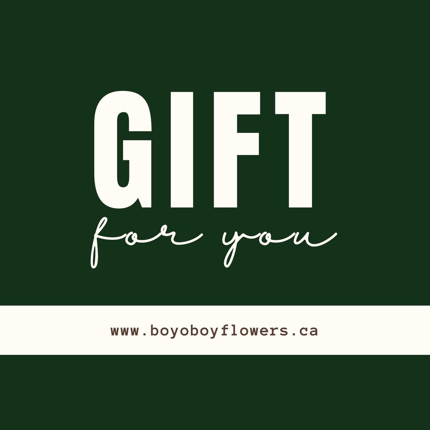 Boy O Boy Flowers by Nikolle Gift Card